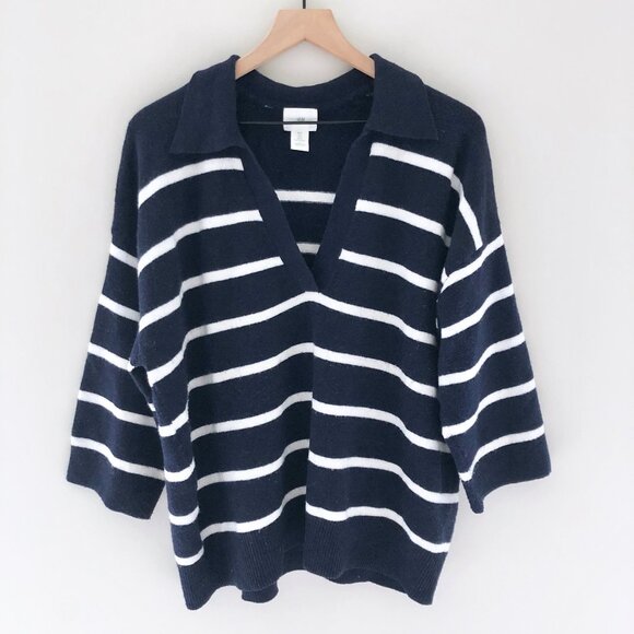 H&M Collared Knit Sweater Top - Picture 1 of 2